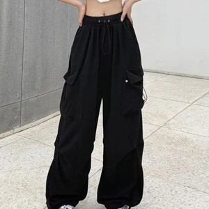 Jogger Cargo informal con múltiples bolsillos y estilo, Pantalones de mujer de algodón 100% al por mayor, pantalones Cargo transpirables de diseño personalizado para mujer - Product Image 2