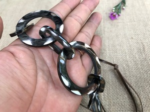 Collar de Talismán de cuerno de plata esterlina para la suerte collar con colgante de Cuerno de Oro en cadena ajustable collar de cuerno negro a bajo precio - Product Image 3