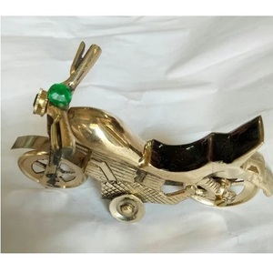 ตุ๊กตาสัตว์โลหะรูปช้าง2ตัว,อลูมิเนียมและทองเหลืองสำหรับตกแต่งบ้านออฟฟิศท็อปโต๊ะสุนัขและม้าเสือ - Product Image 5