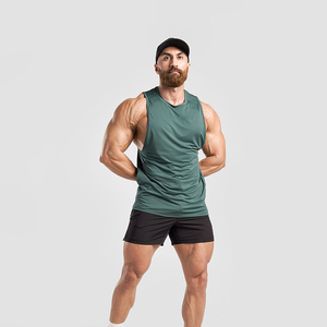 Débardeur sans manches personnalisé et décontracté pour hommes-Vêtements de fitness de musculation de haute qualité en polyester/coton anti-boulochage - Product Image 3