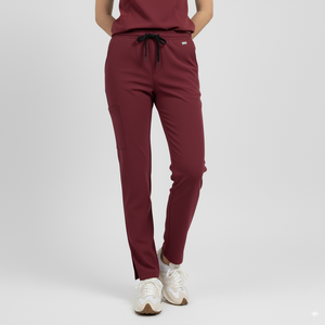 Cargo Jogger pantalones pierna recta corte Scrub uniforme conjunto bordado Logo Spandex algodón bolsillos funcionales hombres Scrubs uniformes conjuntos - Product Image 6