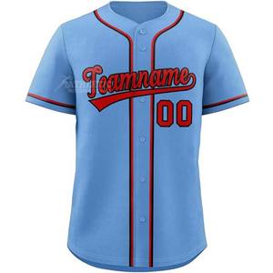 Ropa deportiva de color sólido Ropa de béisbol y softbol Camisetas de Jersey en precio al por mayor Material de poliéster Transpirable y de secado rápido - Product Image 2