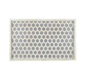 Para bandeja de incrustaciones, bandeja de servicio hecha a mano, incrustaciones de hueso de lujo, desayuno de Ramadán, comida, fruta, café, té, bandeja decorativa - Product Image 4