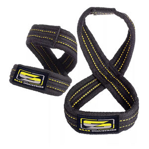 Saar สายรัดผ้าฝ้ายสีดำแบบปรับแต่งได้สายรัดออกกำลังกายแปดแบบดีไซน์ล่าสุดสำหรับการยกน้ำหนักและออกกำลังกาย - Product Image 3