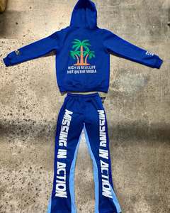 เสื้อฮู้ดแบบมีซิปสำหรับผู้ชายทุกเพศผ้าฝ้ายปักลายผีเสื้อแบบไม่มีสาย - Product Image 2