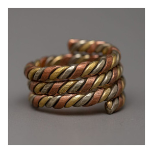 2025 Elegant Floral Engraved <b>Brass</b> Finger <b>Ring</b> Perfect for Special Occasions & Daily Wear Statement Piece for Timeless Beauty - Product Image 4