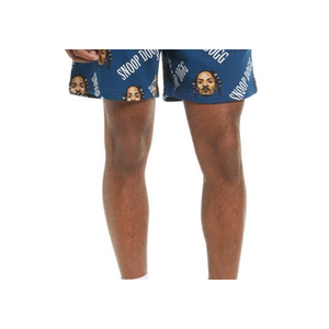 Pantaloncini da uomo Cross Colours taglia media vintage blu navy con design Snoop Dogg - Product Image 3