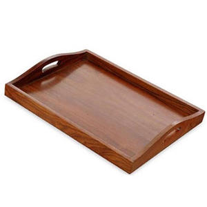 Wooden Serving Tray for Home Decor for Display and Serving-Wholesale Trays handmade from India - Product Image 1