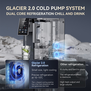 Chigo bán lớn hộ gia đình điện máy lọc nước bốn giai đoạn Countertop Dispenser làm mát thẩm thấu ngược hệ thống lọc bộ lọc - Product Image 4