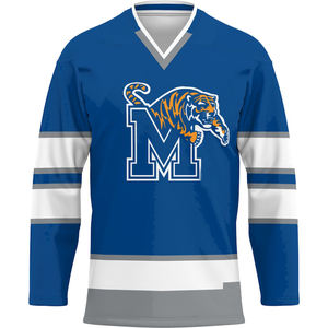 Jersey de Hockey Reversible sublimado personalizado con cuello en V y mangas largas, proveedor personalizado de Jersey de Hockey sobre hielo de Pakistán - Product Image 4