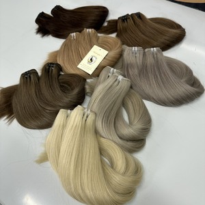 Extensiones de cabello humano virgen brasileño, mechones de pelo brasileño sin procesar, Color personalizable, n. ° 100%, n. ° 60, n. ° 5, 613 unidades - Product Image 6