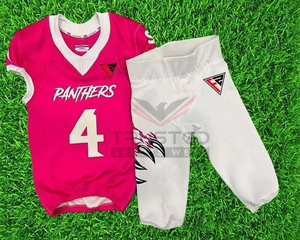 Uniforme de Fútbol Americano 100% Poliéster, Manga Corta, Transpirable, Tallas Grandes, Alta Calidad, Personalizable, Precio Bajo al por Mayor - Product Image 5