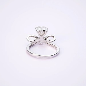 Anillo de diamantes de moissanita de Plata de Ley 925, anillo de bodas, joyería de hip hop, anillo de moissanita - Product Image 3