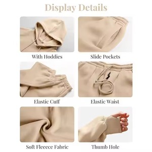 Conjuntos Deportivos Color Block para Mujer, Conjuntos Holgados con Logotipo Personalizado, Chándal Deportivo para Mujer - Product Image 3