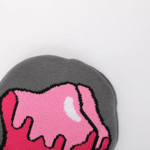 Gorro de invierno acrílico Unisex OEM al por mayor gorro de punto de alta calidad bordado teñido gorro liso etiqueta tejida personalizable viaje - Product Image 3
