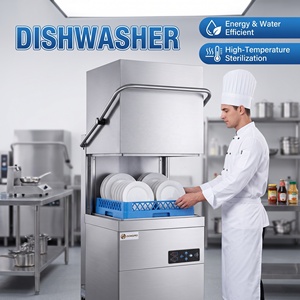 Lavavajillas Comercial Tipo Campana, Equipo <span class=keywords><strong>de</strong></span> Cocina Industrial Automático <span class=keywords><strong>de</strong></span> Alta Eficiencia con Certificación CE, Superventas - Product Image 3