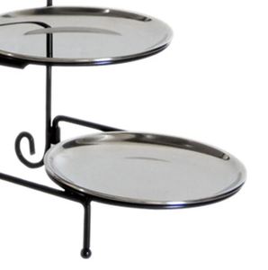 แท่นวางเค้กสามชั้นแบบใหม่ล่าสุดสำหรับแสดงคัพเค้กขนมหวานสำหรับงานแต่งงานที่บ้านโรงแรมร้านอาหารงานเลี้ยงวันเกิดของตกแต่งงานอีเว้นท์ - Product Image 2