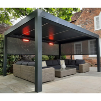Kits de gazebo carrés modulaires en alliage d'aluminium série 6000 |   Décorations faciles à assembler, options de taille personnalisées, température T3-T8, sur mesure