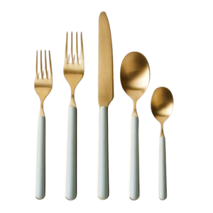 Ensemble de couverts modernes et élégants en acier inoxydable couverts cuillère couteau fourchette vaisselle pour restaurants design de mode - Product Image 6