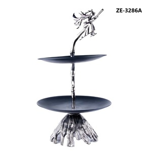 Modern Luxury Handmade Cake Stand for Export Wholesale Decor Handmade Luxury <b>Metal</b> Cake Stand for <b>epoxy</b> mold by Zahid Exports - Product Image 3