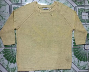 Pulls pour femmes en maille fine décontractée de bonne qualité, respirants, confortables, col rond, en nylon/acrylique, pour l'hiver - Product Image 3