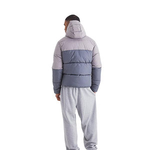 2025 ropa de moda chaqueta de peso pesado DISEÑO DE Panel dos bolsillos ropa de calle personalizada Slim Fit chaquetas acolchadas para hombres servicio OEM - Product Image 2