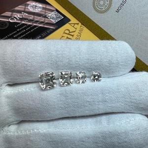 Phòng thí nghiệm phát triển đệm lỏng cắt màu xám kim cương lỏng lẻo IGI chứng nhận để làm đồ trang sức asscher cắt kim cương lỏng để bán - Product Image 3