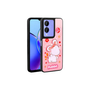 เคสซิลิโคน Netzy Premium สำหรับ Vivo Y17S ลายเรืองแสง ลายนูน รูปทรงโดดเด่น ป้องกันด้านหลัง สีชมพู-7 Plus 14 Plus แบบด้าน - Product Image 1