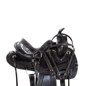 Superventas SIALKOT STRIDE Western English Horse Saddle Real Leather Race Saddle Wood/Plastic Tree Transpirable Tamaño personalizable - Product Image 3