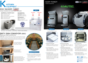 Opération écologique facile Machine à sushi Autec ASM 865 Machine à fabriquer des feuilles de riz Restaurant pour de délicieux repas japonais - Product Image 6