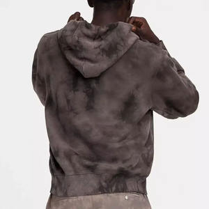 Vente en gros Pull à capuche vintage vierge à épaules tombantes Sweats à capuche délavés à l'acide avec impression personnalisée pour hommes - Product Image 2