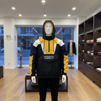 Veste coupe-vent à col roulé en vente, design vintage des années 90, unisexe, légère, demi-zip, veste de démarrage des 49ers, pulls brodés