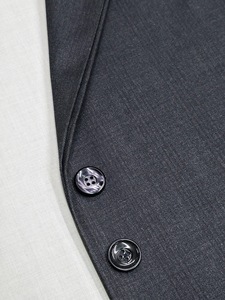 Costumes pour hommes d'affaires en laine mérinos pure, écologiques, à côtes en chevrons, légers, super 100 - Product Image 6