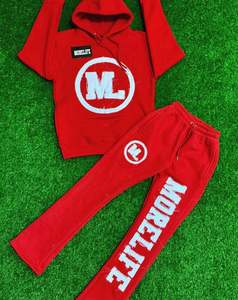 ชุดวอร์มผ้าฝ้ายปักลายสำหรับผู้ชายชุดออกกำลังกายกางเกงทับซ้อนกันขนาดผู้ใหญ่สำหรับเล่นกีฬาฤดูหนาว - Product Image 3