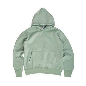 Vente en gros 100% coton épais pull à capuche uni, sweat-shirt à capuche avec logo personnalisé, broderie surdimensionnée pour hommes - Product Image 2