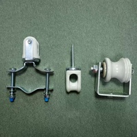 Support de câble isolant robuste en céramique renforcée, à visser, pour entrée de service, 3/8" x 2-1/4"