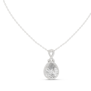 Collier pendentif en diamant CVD EF VVS-VS créé en laboratoire, diamants taille poire 4,184 CT, 18 carats, 14 carats, or rose, or jaune, or blanc, pour femme, fiançailles - Product Image 3