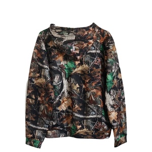 เสื้อฮู้ดลายพรางสำหรับผู้ชายพิมพ์ลายต้นไม้จริงป่าลายพรางดีไซน์ใหม่ล่าสัตว์ - Product Image 2