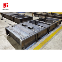 Fabricant de cadres de montage soudés en acier structurel haute résistance, revêtement poudré, pour groupes électrogènes extérieurs, certifié ISO 9001