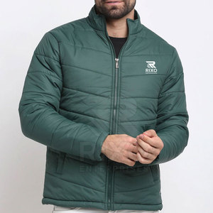 Chaqueta de Plumón para Hombre con Logotipo Personalizado, Cuello Alto, Impermeable, Transpirable, para Uso en Exteriores, 100% Poliéster, Cierre de Cremallera, Estilo Casual - Product Image 1