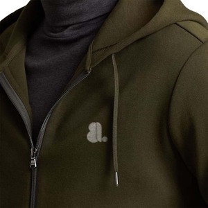 Nouveau sweat à capuche en coton 100% uni pour homme, couleur unie, automne, hiver, avec logo vintage sur le devant, service OEM - Product Image 4