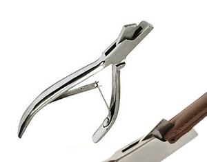 สายรัดข้อมือหนังไนลอนสายรัดข้อมือเครื่องมือช่างทำรอยบาก3.0มม. เครื่องมือทำนาฬิกาข้อมือ - Product Image 3