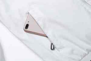 100% Polyester toile léger à capuche Bomber veste hommes à manches longues poches latérales dernière conception uni noir formel vol - Product Image 6