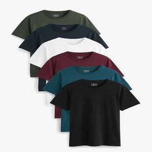 T-shirts pour hommes grande taille en coton 100% de haute qualité 280 GSM, vente en gros, t-shirts de sport à col rond de haute qualité, vente en gros - Product Image 5