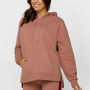 Ropa de calle de Invierno para mujer, Jersey marrón de gran tamaño, suéter 100% de algodón en relieve con cuello redondo, nueva moda, diseño impreso - Product Image 2