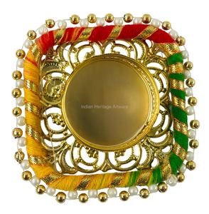 Portavelas de Metal Indio Hecho a Mano para Decoración del Hogar, Marca IHA, Modelo PA03, para Navidad, Diwali y Festividades - Product Image 2