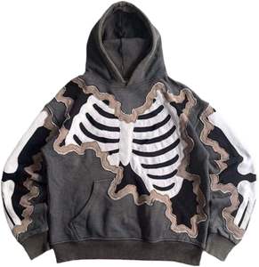 Sudadera con Cierre de Forro Polar Cálido de Otoño 100% Algodón para Hombre y Mujer, Transpirable, Personalizable, al por Mayor - Product Image 6