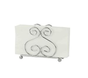 ที่ใส่กระดาษทิชชู่ทรงกลมสีเงินขาตั้งกระดาษชำระสำหรับตกแต่ง - Product Image 1