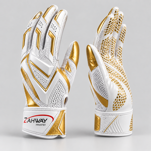 Guantes de Fútbol Americano Deportivos, Dedos Completos, PU Transpirable, Antideslizantes, Correa de Muñeca Ajustable, para Todas las Temporadas - Product Image 4