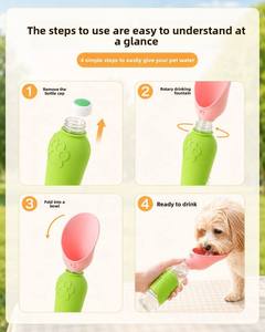 Distributeur d'eau portable en silicone écologique pour chats – Modèle essentiel pour l'extérieur - Product Image 5